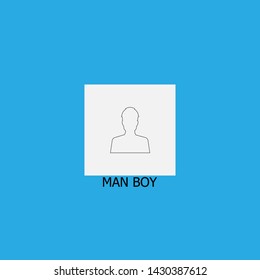 man boy icon sign signifier vector