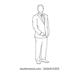 Hombre, Niño Línea Arte Dibujo
