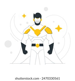 A man and a boy are standing next to each other, with the man wearing a cape and the boy wearing a costume. Concept of adventure and fun, as if the two are about to embark on a journey together