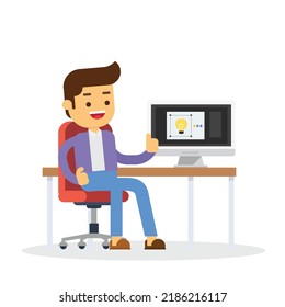 Man with Branding Through Design