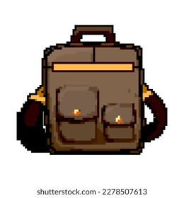 man briefcase game pixel art retro vector. bit cash man briefcase video arcade. old vintage illustration