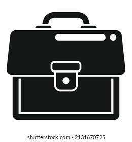 Man briefcase icon simple vector. Work bag. Manager briefcase