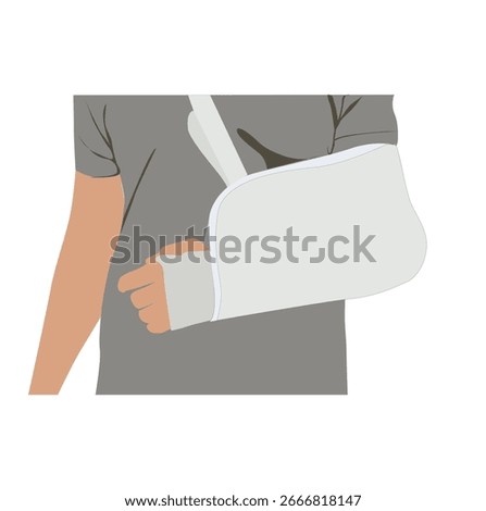 man with broken arm.Dealing with a Broken Arm 
