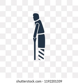 Man Broken Leg Vector Icon Isolated Stock Vector (Royalty Free ...