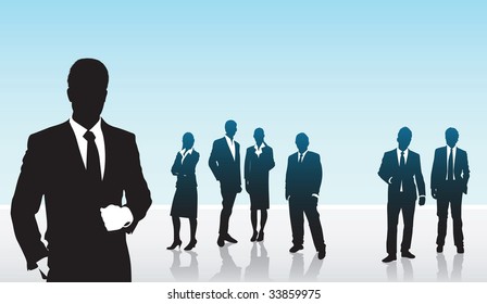 Man Business Ahead Others Stock Vector (Royalty Free) 33859975 ...