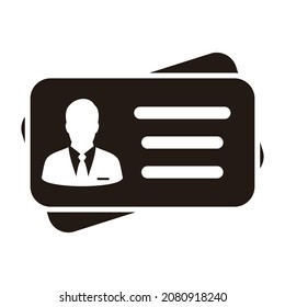 man business card vector icon flat design best vector icon
