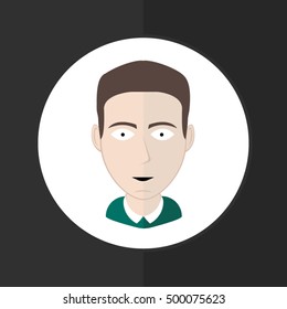 Man. Business Characters. Vector illustration.