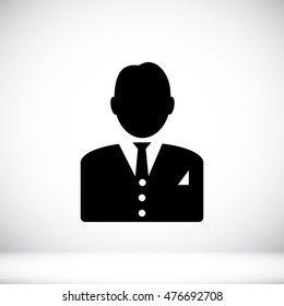 man in business icon, vector best flat, EPS