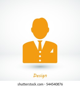 man in business icon, vector best flat icon, EPS