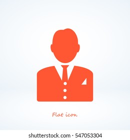 man in business icon, vector best flat icon, EPS