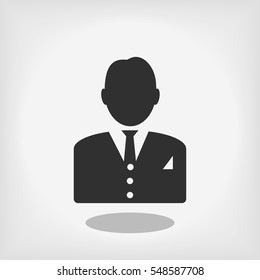 man in business icon, vector best flat icon, EPS