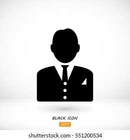 man in business icon, vector best flat icon, EPS