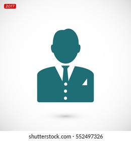 man in business icon, vector best flat icon, EPS