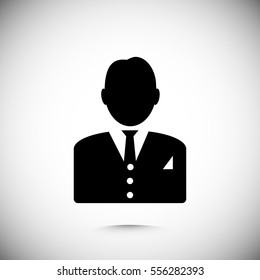 man in business icon, vector best flat icon, EPS