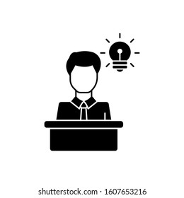 Man business idea icon. Simple business intention icons for ui and ux, website or mobile application