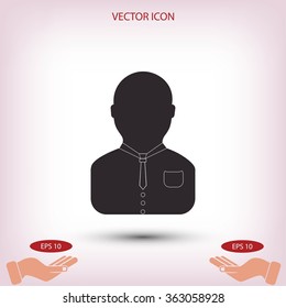  man in business suit icon
