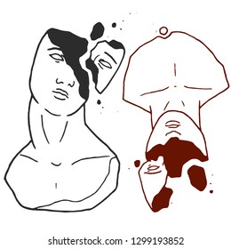 man bust vector images