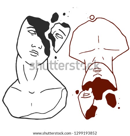 man bust vector images