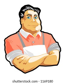 man (butcher, confectioner)