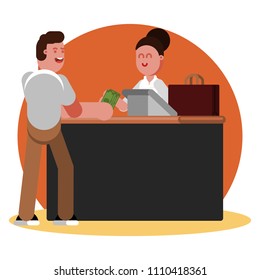 Man buys clothing