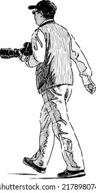 man with a camera