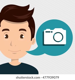 man camera photo images