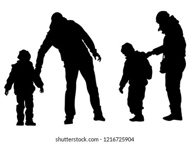 Man with camera and woman on white background