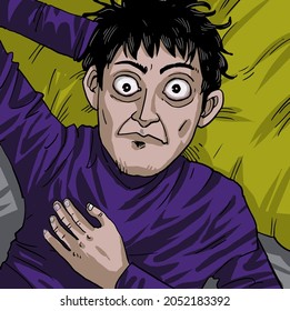 A man cannot sleeps awake all night