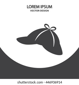 Man cap icon on the background