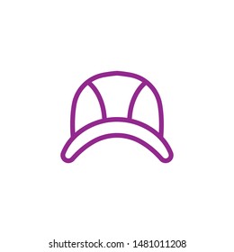 Man cap outline vector icon