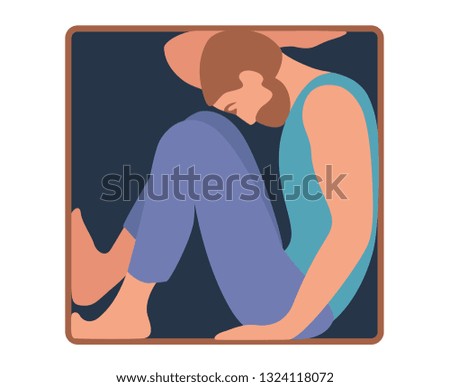 man in captivity, cube, cage, box