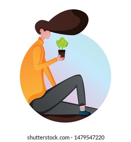 Man Care for Life Iluustration Design. Vector illustration concept of web page design for website and mobile website development. Easy to edit and customize. 