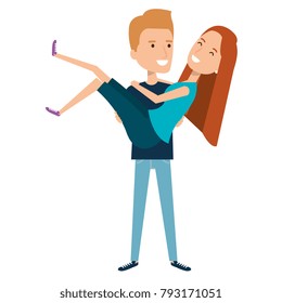 Man Carrying Woman Stock Illustrations, Images & Vectors | Shutterstock