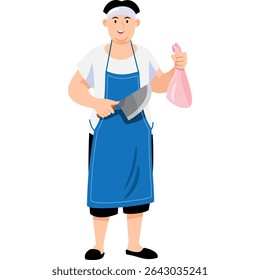 man cartoon Asian character modern style avatar for social media, website, app, brochure, flyer and presentation design, etc.