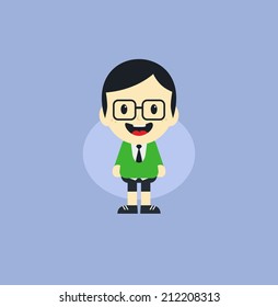 man cartoon character