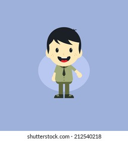 man cartoon character