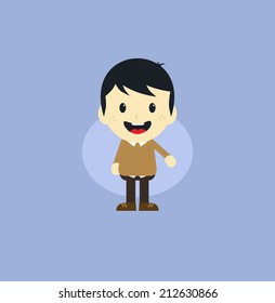 man cartoon character