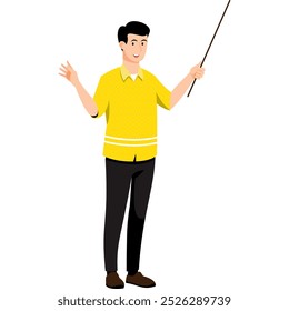 man cartoon character modern style avatar for social media, website, app, brochure, flyer and presentation design, etc.