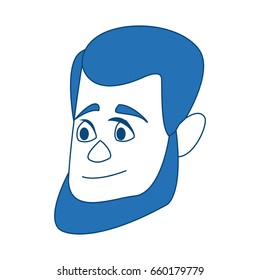 man cartoon face adult caricature character