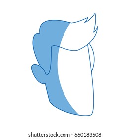 man cartoon face adult caricature character