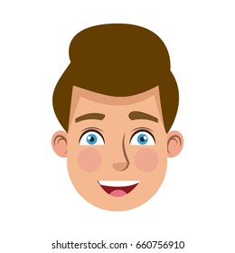 Man Cartoon Face Male Facial Expression Stock Vector (royalty Free 