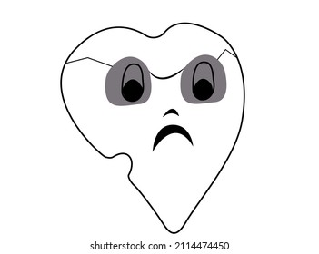 a man cartoon face part.