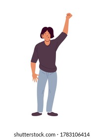 caricatura masculina con diseño manual, hombre chico hombre personas medios sociales humanos y retrato tema ilustración vectorial