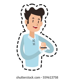 man cartoon icon