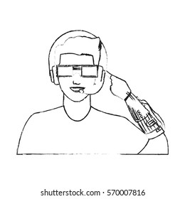 man cartoon icon