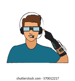 man cartoon icon