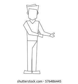 man cartoon icon
