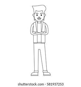 man cartoon icon