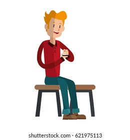 man cartoon icon