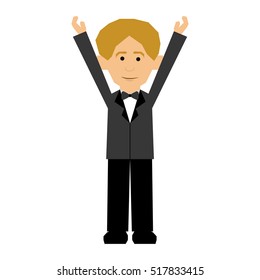 man cartoon icon image 